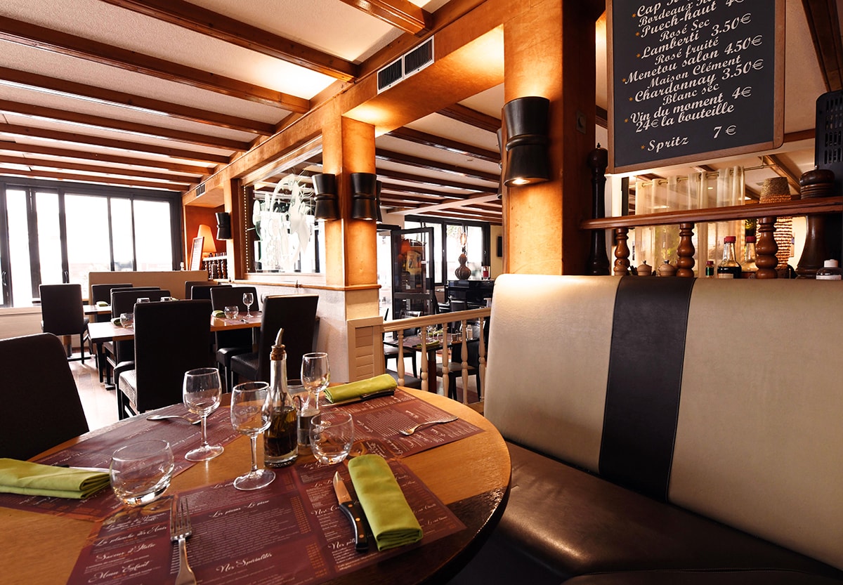 Intérieur du restaurant la Casa Nostra à Brest